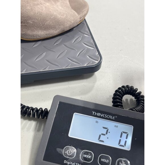 Jeffrey Campbell Oath Peep Toe Bootie Women 10 Stacked Heels Tan Bohemian Modern - Picture 9 of 10